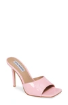 Steve Madden Signal Square Toe Sandal In Pink Patent