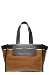 PROENZA SCHOULER WHITE LABEL SMALL MORRIS COATED CANVAS TOTE,WB213002-F00004