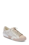 Dolce Vita Zina Lace-up Sneakers Women's Shoes In Dune Metallic Calf Hair