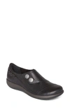 Aetrex Karina Monk Strap Flat In Black