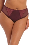 Elomi Charley High Cut Briefs In Aubergine