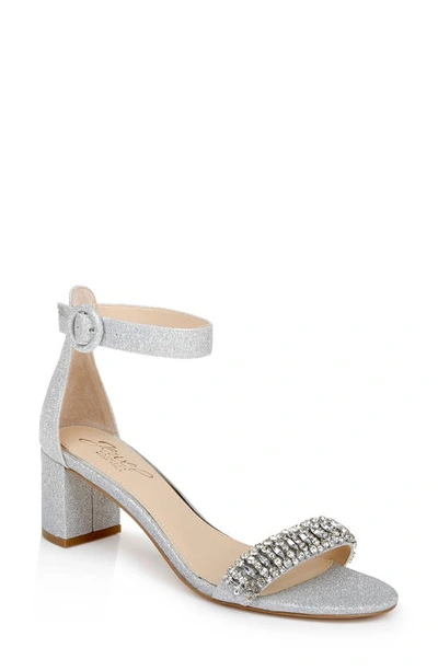 Jewel Badgley Mischka James Sandal In Silver