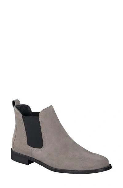 Paul Green Jana Chelsea Boot In Stone Soft Suede