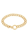 Monica Vinader Groove Curb Recycled 18kt Yellow-gold Vermeil Chain Bracelet In 18ct Gold Vermeil