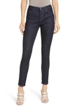 Ag Prima Sateen Mid-rise Crop Cigarette Pants In Sba Black