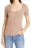 Shop Ag Jaxon Ribbed T-shirt In Birch Bark