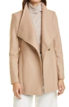 TED BAKER ROSESS WOOL & CASHMERE BLEND WRAP COAT,249308