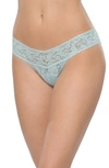 Hanky Panky I Do Swarovski Crystal Low Rise Thong In Powder Blue