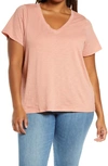 MADEWELL WHISPER COTTON V-NECK T-SHIRT,MD259