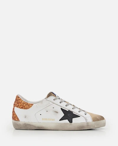Golden Goose Superstar Leather Sneakers In White