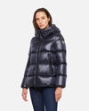 Moncler Womens Navy Seritte Hooded Shell-down Jacket Xs In Blue