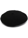 EMPORIO ARMANI LOGO-EMBROIDERED WOOL BERET