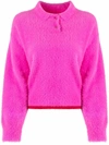 JACQUEMUS NEVE POLO JUMPER