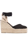 Castaã±er Chiara Heeled Espadrilles In Schwarz