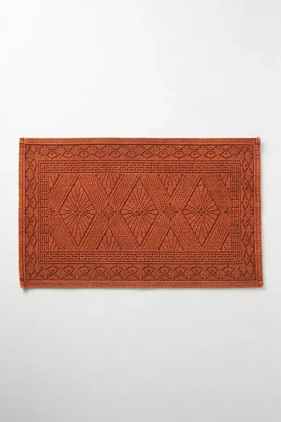 Anthropologie Misona Bath Mat In Red