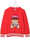 MOSCHINO KNITTED BEAR LOGO JUMPER