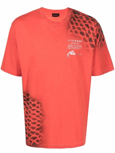 Mauna Kea Logo Crew-neck T-shirt In Orange