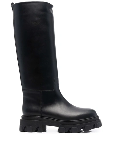 David Koma Perni 07 Leather Boots In Black