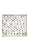Alexander Mcqueen Classic Silk Chiffon Skull Scarf In White