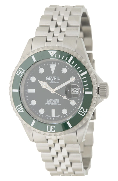 Gevril Wall Street Bracelet Watch, 43mm In Stainless Steel