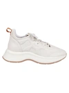 Hogan White Leather H585 Sneakers In Yogurt/luce/bianco Marmo