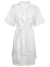 BURBERRY BURBERRY ABBIE DRESS,8041598 A1462 OPTIC WHITE