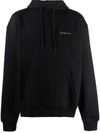 Jacquemus Unisex Le Sweatshirt Brode Organic Cotton Hoodie In Black