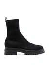 Gianvito Rossi Black Bouclé Torrance Sock Boots In Black