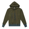 LOEWE GREEN COTTON HOODIE,4929FEB4-24B6-6D3A-868B-83DA06161A19