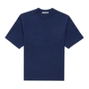 ACNE STUDIOS BLUE COTTON JERSEY T-SHIRT,AF058C5A-F41F-F5A0-6C4A-57B7A0CD71C2