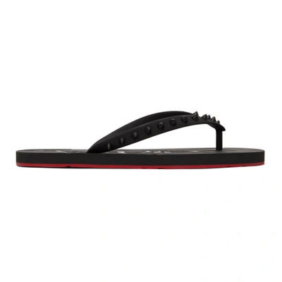 Christian Louboutin Man Thong Sandal Black Size 8 Rubber