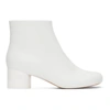 Mm6 Maison Margiela 45mm Square-toe Ankle Boots In T1003 White
