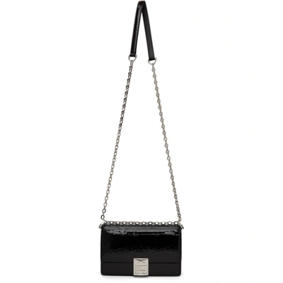 GIVENCHY BLACK PATENT SMALL 4G CHAIN BAG