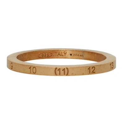 Maison Margiela Gold-plated Numbers Band Ring