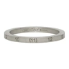 MAISON MARGIELA SILVER SLIM NUMBERS RING