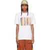 PALM ANGELS WHITE MISSONI EDITION MELTED LOGO T-SHIRT