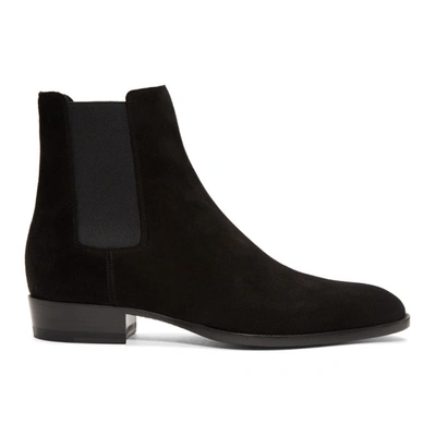 Saint Laurent Wyatt 30 Chelsea Boots In Black