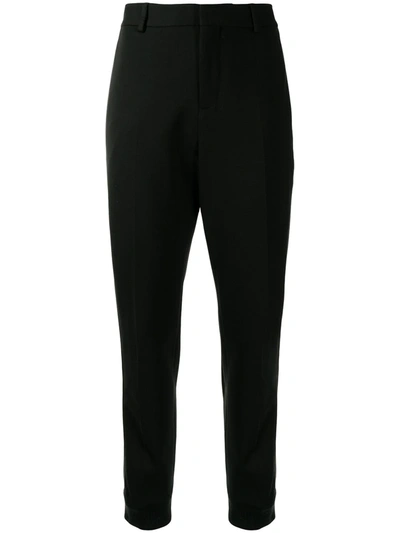 Karl Lagerfeld Slim-cut Trousers In Black