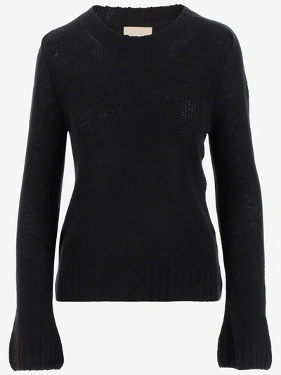 Khaite Maryjane Crewneck Jumper In Black