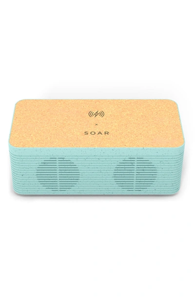 Soar Wheat Fiber Wireless Charging Bluetooth Speaker In Sage