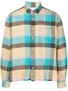 John Elliott Hemi Point Sur Check Oversize Cotton Button-up Shirt In Multicolour