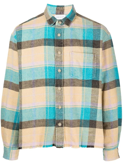 John Elliott Hemi Point Sur Check Oversize Cotton Button-up Shirt In Santa Fe Plaid