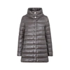 Herno Metallic Ultralight Water Resistant Down Puffer Jacket In Grey