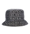 MAISON MICHEL JASON LOGO BUCKET HAT,P00569709