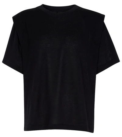 Isabel Marant Woman T-shirt Midnight Blue Size S Cotton In Black