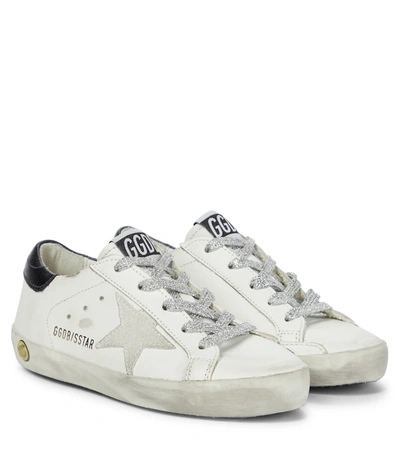 Golden Goose Kids' Superstar Leather Sneakers In Multicoloured