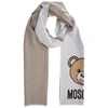 MOSCHINO MOSCHINO TEDDY LOGO INTARSIA SCARF