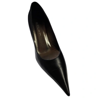 Pre-owned E'clat Leather Heels In Black