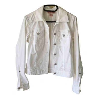 Pre-owned Guess Jacket In White