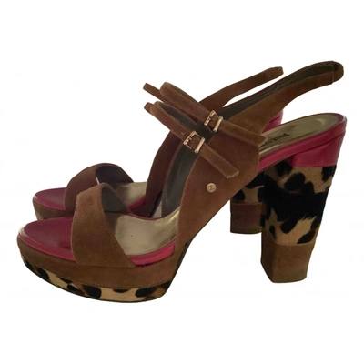 Pre-owned Just Cavalli Sandal In Multicolour